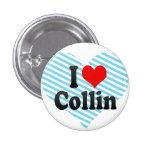 J'aime Collin Badges Avec Agrafe