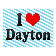 J'aime Dayton, Etats-Unis Carte Postale