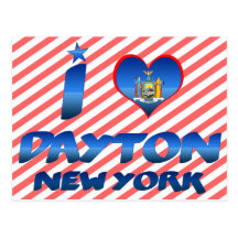 J'aime Dayton, New York Carte Postale