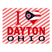 J'aime Dayton, Ohio Cartes Postales