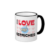 J'aime des autruches mugs