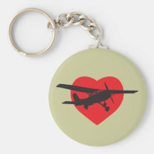 J'aime des avions porte-clé