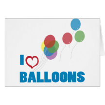j'aime des ballons cartes de vœux