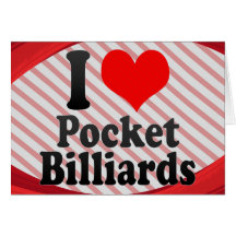 J'aime des billards de poche cartes