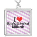 J'aime des billards de poche de base-ball pendentifs