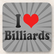J'aime des billards sous-bock