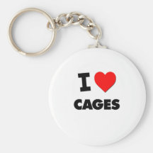 J'aime des cages porte-clé