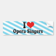 J'aime des chanteurs d'opéra adhésifs pour voiture