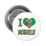 J'aime des chevaux badge avec épingle