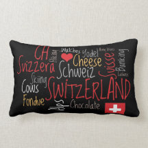 J'aime des choses suisses préférées de la Suisse Oreillers