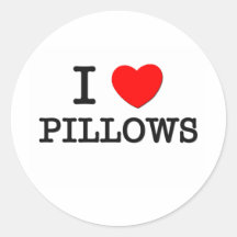 J'aime des coussins autocollants ronds