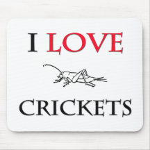J'aime des crickets tapis de souris
