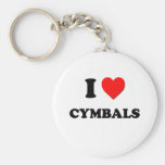 J'aime des cymbales porte-clefs