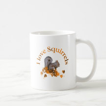 J'aime des écureuils tasse