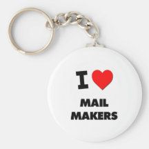 J'aime des fabricants de courrier porte-clef