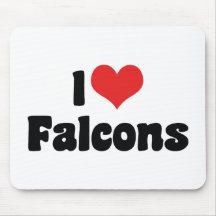 J'aime des Falcons Tapis De Souris