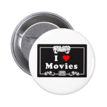 J'aime des films avec le talent de film silencieux pin's