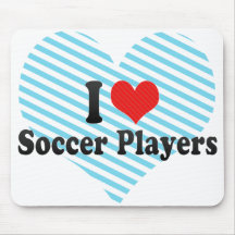 J'aime des footballeurs tapis de souris