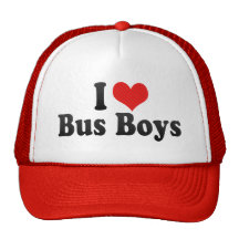 J'aime des garçons d'autobus casquettes de camionneur