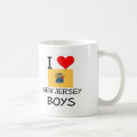 J'aime des garçons de New Jersey Tasse À Café