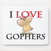 J'aime des Gopher Tapis De Souris