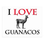 J'aime des Guanacos Cartes Postales