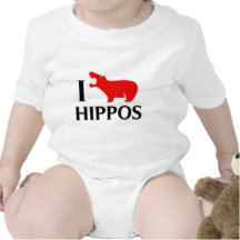 J'aime des hippopotames t-shirt