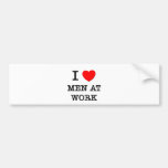 J'aime des hommes au travail adhésif pour voiture