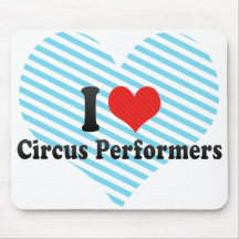 J'aime des interprètes de cirque tapis de souris