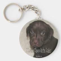 J'aime des laboratoires Keychain de chocolat Porte-clef