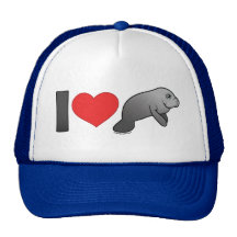 J'aime des lamantins casquette