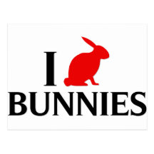 J'aime des lapins, lapins carte postale