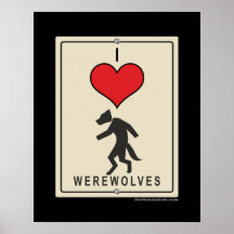 J'aime des loups-garou affiche