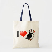 J'aime des macareux sacs en toile