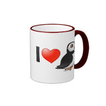 J'aime des macareux tasse