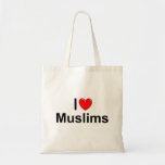 J'aime des musulmans (de coeur) sac en toile