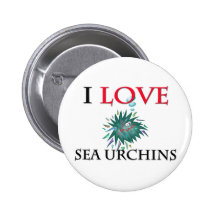 J'aime des oursins pin's avec agrafe