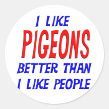 J'aime des pigeons meilleurs que j'aime l'autocoll