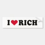 J'AIME DES RICHES ADHÉSIF POUR VOITURE