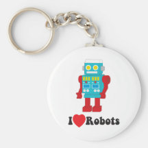 J'aime des robots ! porte-clés