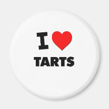 J'aime des tartes (la nourriture) magnets pour réfrigérateur