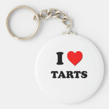 J'aime des tartes (la nourriture) porte-clef