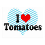 J'aime des tomates carte postale