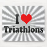 J'aime des triathlons tapis de souris