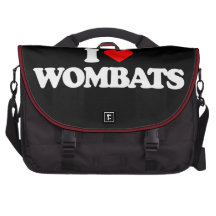 J'AIME DES WOMBATS SACOCHE ORDINATEURS PORTABLES
