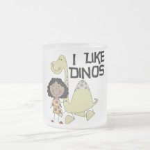 J'aime Dinos - fille d'Afro-américain Tasses À Café