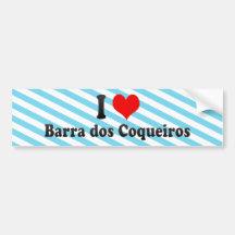 J'aime DOS Coqueiros, Brésil de Barra Adhésif Pour Voiture