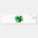 J'aime encourager (le vert) adhésif pour voiture