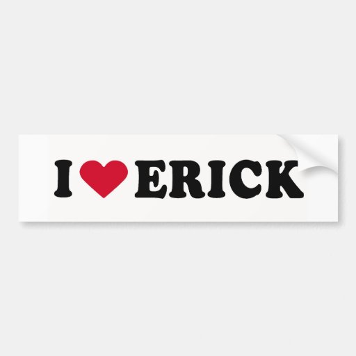 J'AIME ERICK ADHÉSIF POUR VOITURE