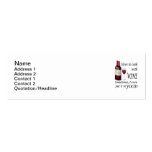 J'aime faire cuire avec du vin - même en nourritur modèle de carte de visite